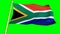 Flag of  South Africa animation