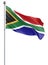 Flag of South Africa blowing in the wind. Background texture. 3d rendering; waving flag. â€“ Illustration