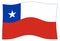 Flag of the South American country of Chile