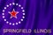 Flag of Springfield city, Illinois US