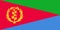 Flag of State of Eritrea in Africa