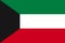 Flag of state of Kuwait.