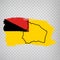 Flag of  State Negeri Sembilan from brush strokes. High quality map and flag  Negeri Sembilan for your web site design, app  on tr