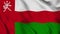 Flag of the Sultanate of Oman fluttering in the wind