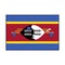 Flag of Swaziland or Eswatini in South Africa Vector Rectangle Icon Button for Africa Concepts.