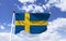 Flag of Sweden, golden cross