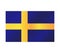 Flag of sweden illustrated