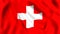 Flag switzerland waving in the wind swiss symbol