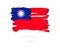 Flag of Taiwan. Abstract concept