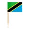 Flag of Tanzania. Flag toothpick