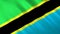 The flag of Tanzania. Shining silk flag of Tanzania. High quality render. 3D illustration