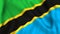 Flag tanzania waving symbol country