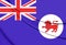 Flag of Tasmania, Australia.