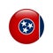 Flag Tennessee button