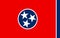 Flag of Tennessee, USA