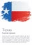 Flag of Texas, State of Texas. Bright, colorful vector illustration.