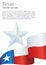 Flag of Texas, State of Texas. Bright, colorful vector illustration.