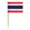 Flag of Thailand. Flag toothpick 10eps