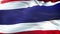 Flag of the Thailand waving on sun. Seamless loop with highly detailed fabric texture. Loop ready in 4k resolution.