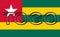 Flag of Togo Word.