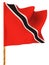 Flag. Trinidad and Tobago. 3d