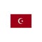 flag of turkey colored icon. Elements of flags illustration icon. Signs and symbols can be used for web, logo, mobile app, UI, UX