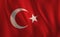 A Flag of Turkey, Waving