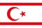 flag of Turkic Oghuz peoples Turkish Cypriots. flag representing ethnic group or culture, regional authorities. no flagpole. Plane