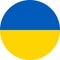 Flag Ukraine Europe illustration vector eps