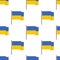 Flag of Ukraine seamless pattern