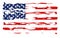 Flag of the United States of America, brush background. USA flag brush vector.