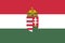 flag of Uralic peoples Vojvodina Hungarians. flag representing ethnic group or culture, regional authorities. no flagpole. Plane