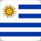 Flag Uruguay illustration vector eps