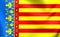 Flag of Valencian Community, Spain.