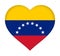 Flag of Venezuela heart
