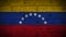 Flag of Venezuela Painted on old wood boards. wooden Venezuela flag. Abstract flag background. grunge Venezuelan flag.