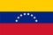 Flag of Venezuela, Venezuela Flag, National symbol of Venezuela country. Fabric flag of Venezuela