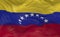 Flag of the Venezuela waving in the wind 3d render