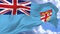 flag waving against the blue sky Fiji