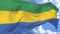 flag waving against the blue sky Gabon