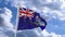 flag waving against the blue sky Tristan da Cunha