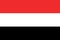 flag of Yemen. National Yemen flag on fabric surface.