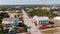 Flagler Beach vacation summer homes on A1A. Aerial drone panorama