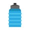 Flagon blue pottery liquid beverage vector icon. Water  bottle logo delivery big plastic canister gallon