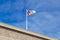 Flagpole on Freemasons` Hall in Copenhagen, Denmark