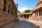 Flagpost and 100 pillar Maha-mandapa, Airavatesvara Temple, Darasuram, Tamil Nadu. Nataraja mandapa is seen at the end. View from