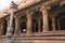 Flagpost and 100 pillar Maha-mandapa, Airavatesvara Temple, Darasuram, Tamil Nadu. View from East.