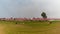 Flags at the 9/11 Memorial at the Southern California university campus