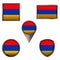 Flags of the Armenia Icons set image