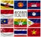 Flags of ASEAN Nations